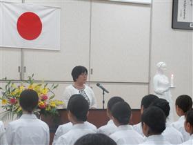 佐賀県看護協会の南里会長祝辞