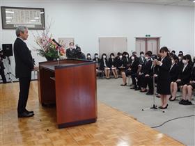 在校生代表(看護学科2年)の言葉