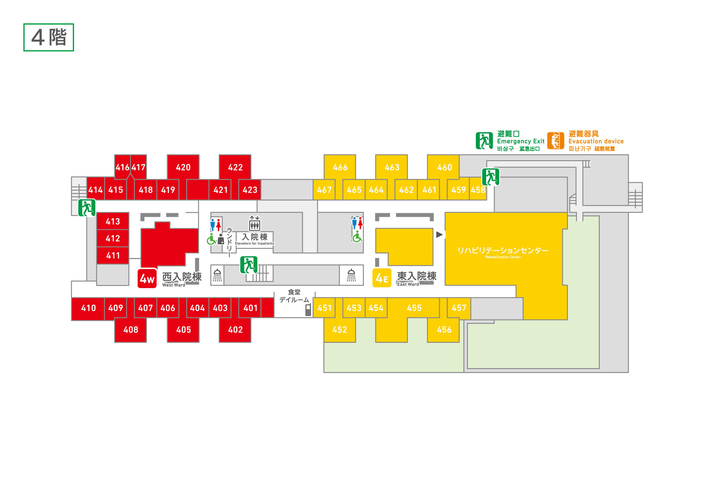 Koseikan 4th floor map